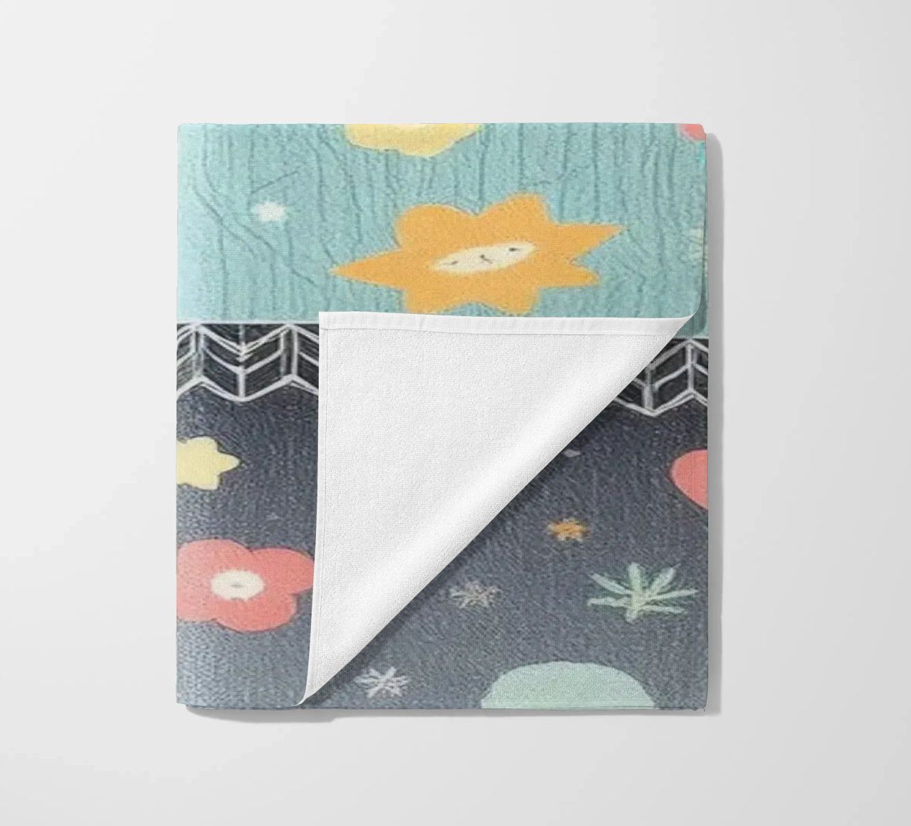 Papier à motifs colorés présentant des dessins fantaisistes de flux serviette de plage de DesignDoodle