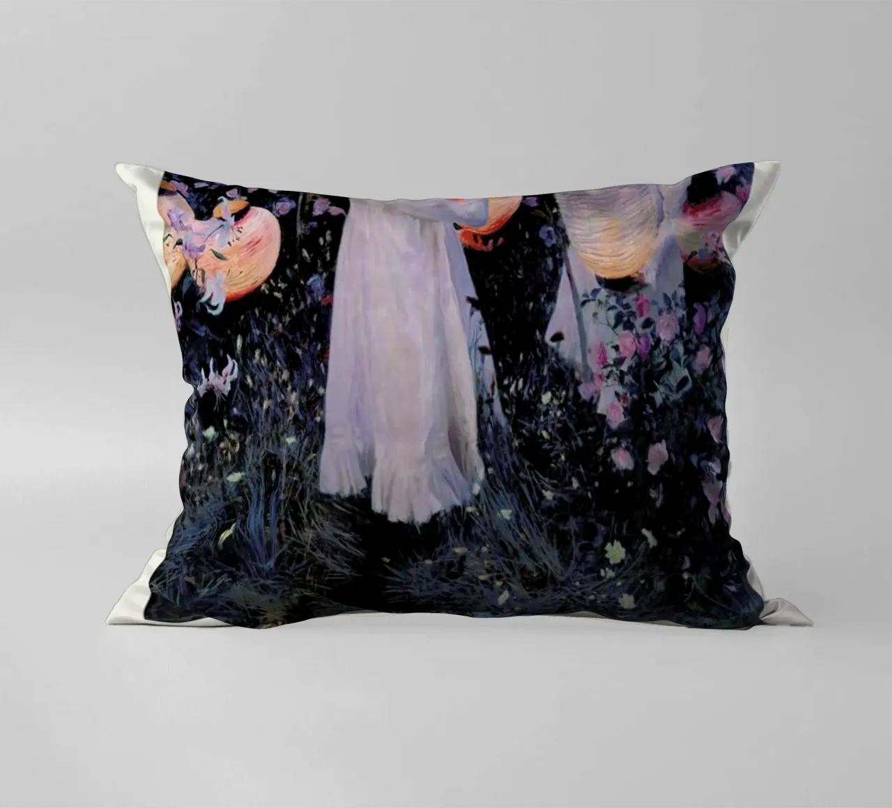 Singer Sargent -  Carnation, Lily, Lily, Rose cuscino da Vintage by JUNIQE
