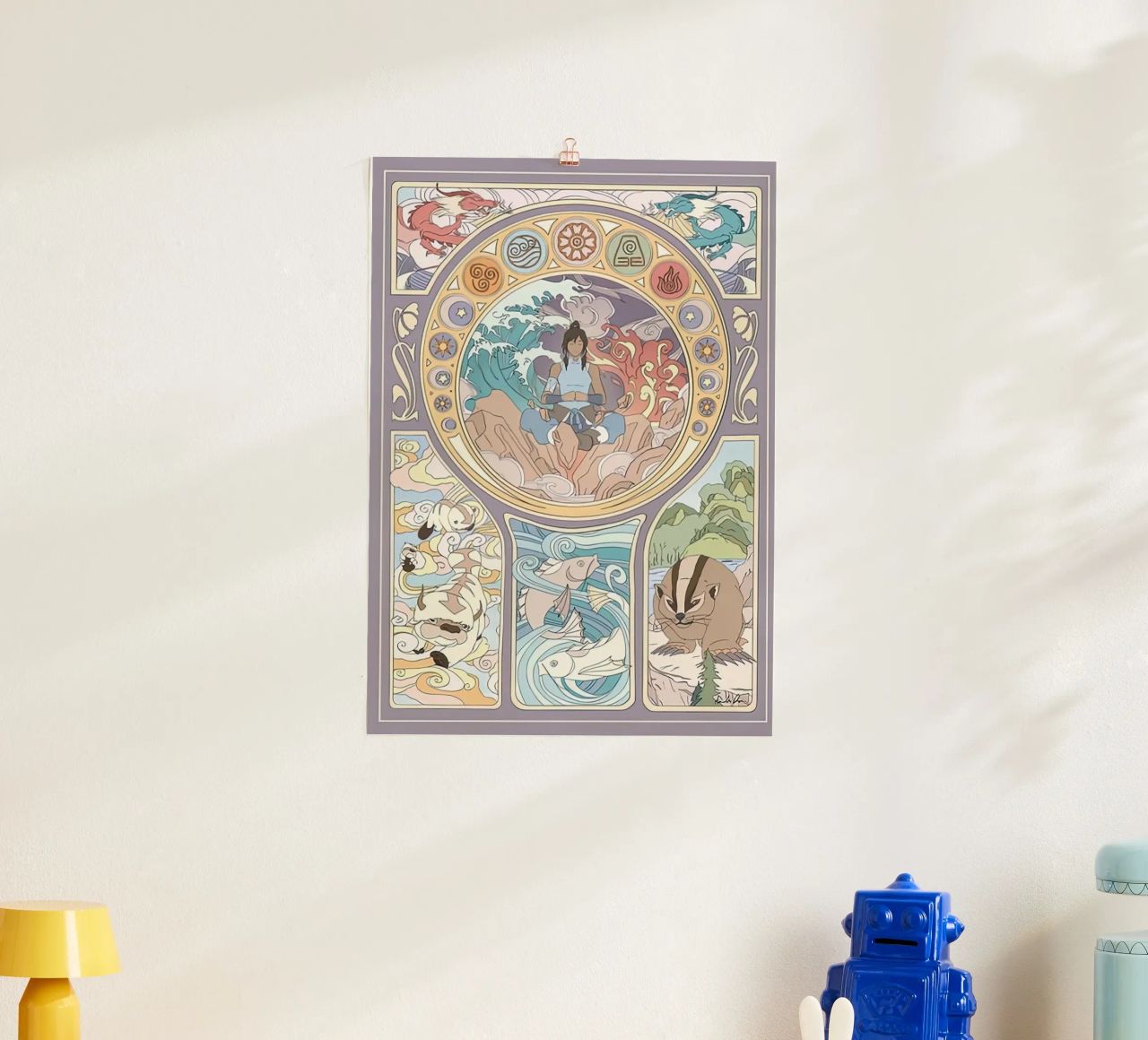 Avatar Korra and Original Benders poster by Reece Shop
