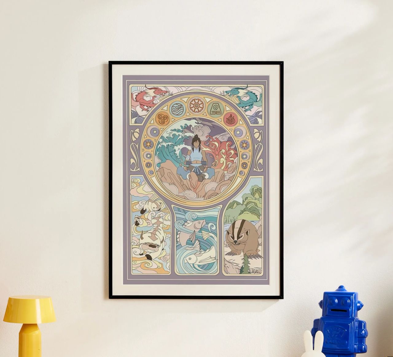 Avatar Korra and Original Benders poster by Reece Shop