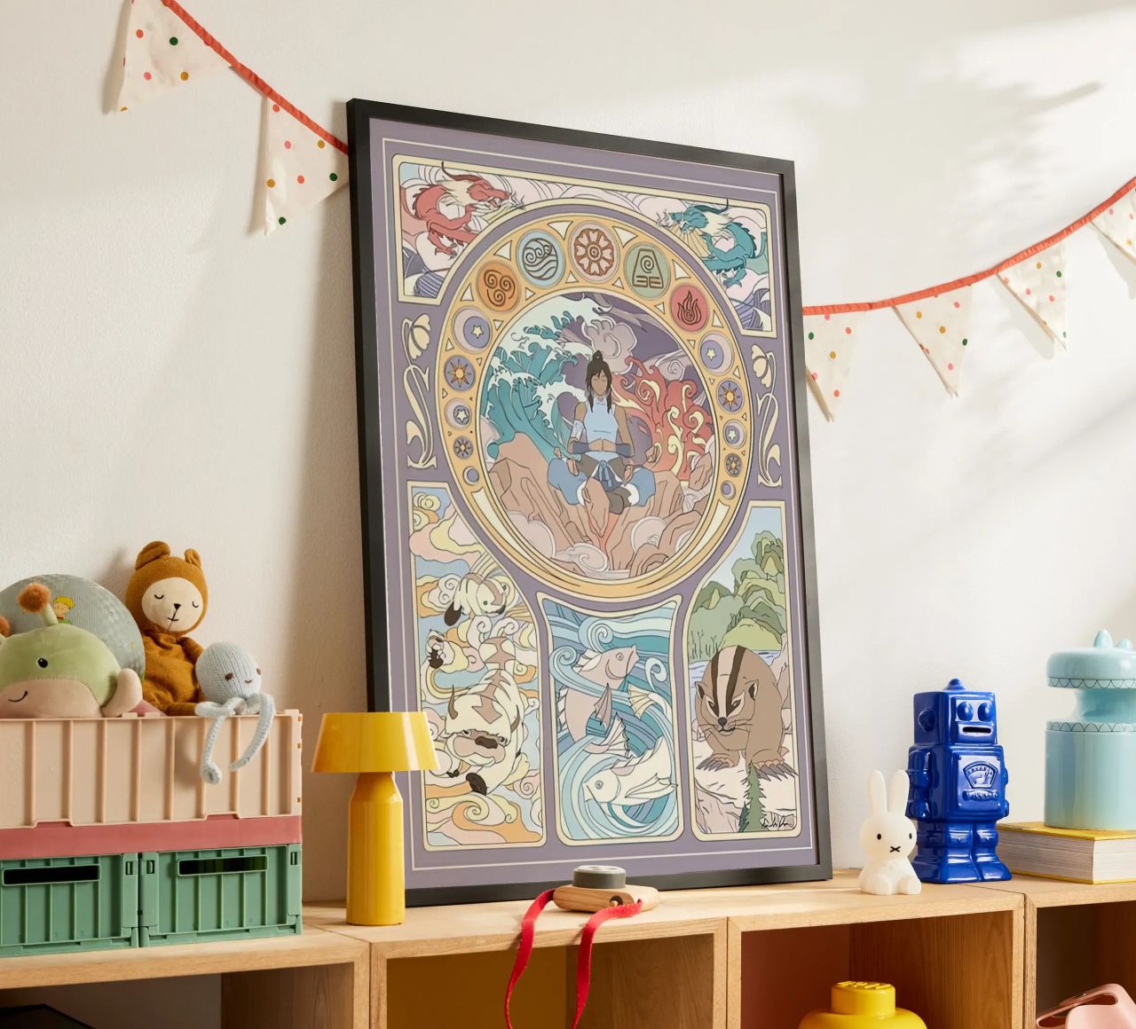 Avatar Korra and Original Benders poster by Reece Shop