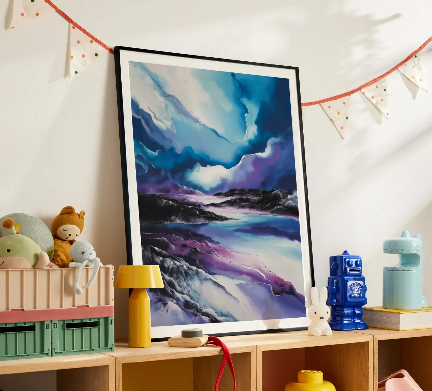 Rustige rivier poster van Ebony Carpenter