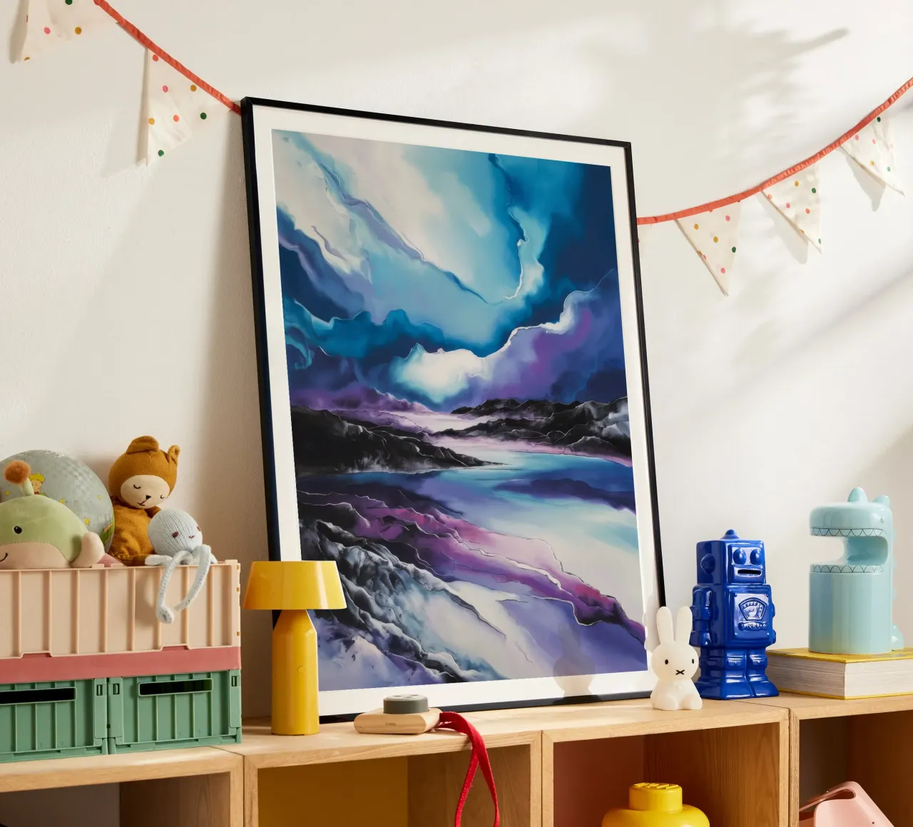 Rustige rivier poster van Ebony Carpenter