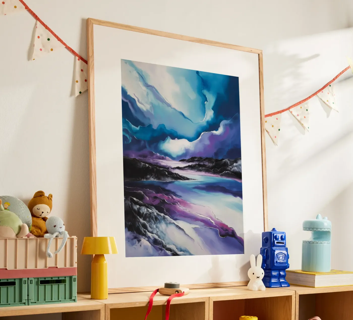 Rustige rivier poster van Ebony Carpenter