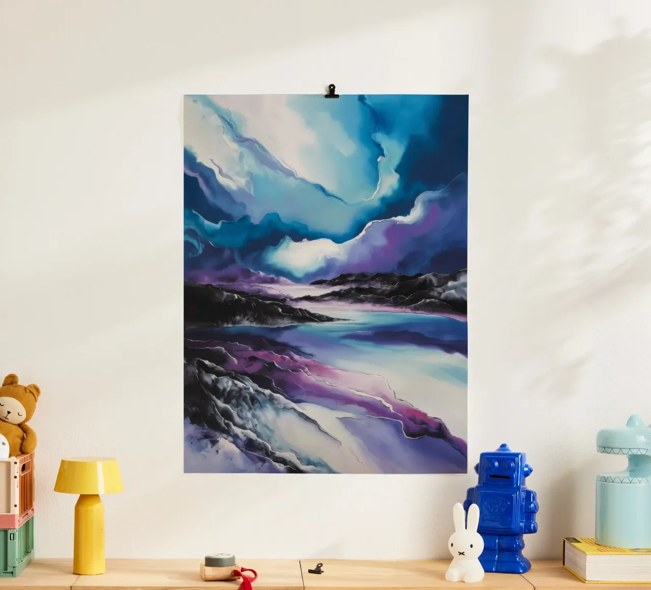 Rustige rivier poster van Ebony Carpenter