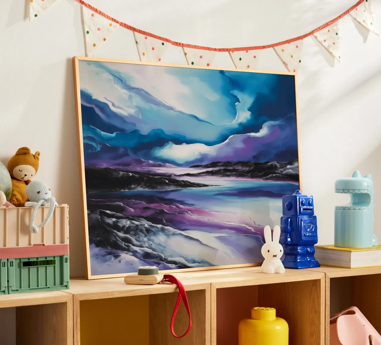 Rustige rivier poster van Ebony Carpenter