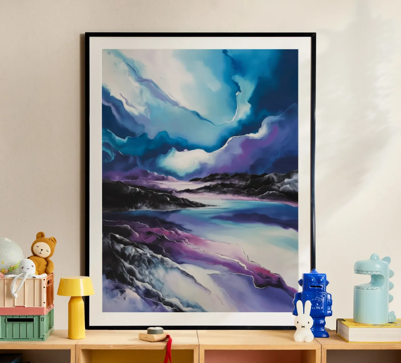 Rustige rivier poster van Ebony Carpenter