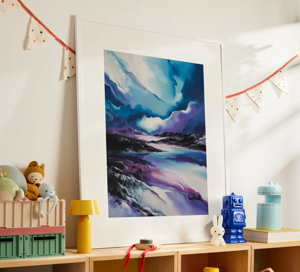 Rustige rivier poster van Ebony Carpenter