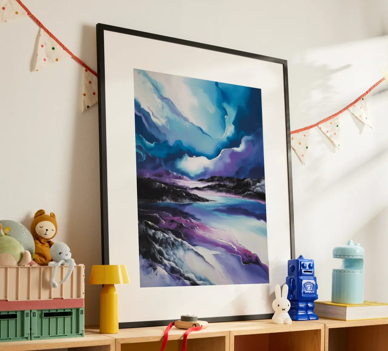 Rustige rivier poster van Ebony Carpenter