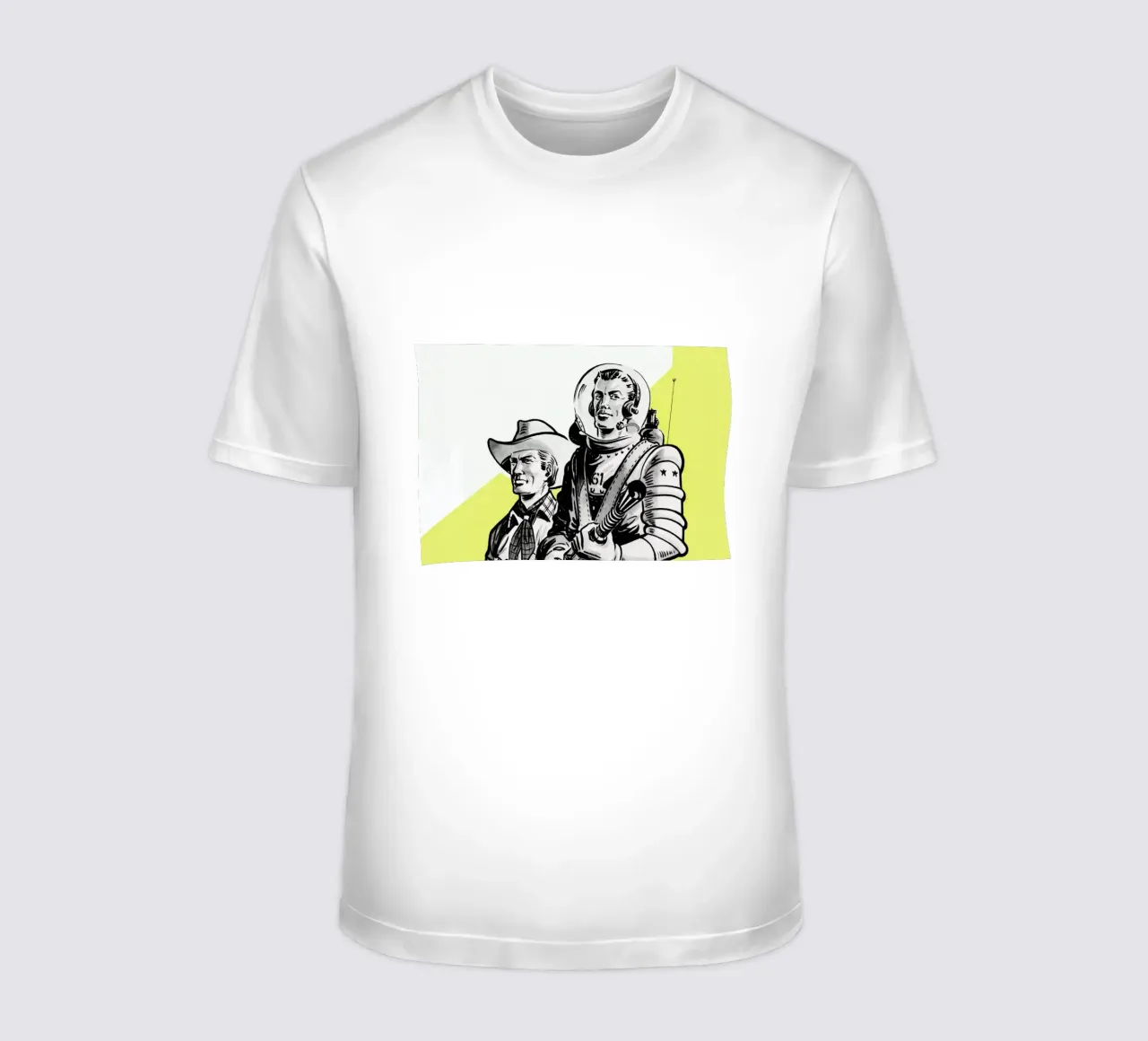 Astronauts and Cowboys t-shirt da Hemingway Design