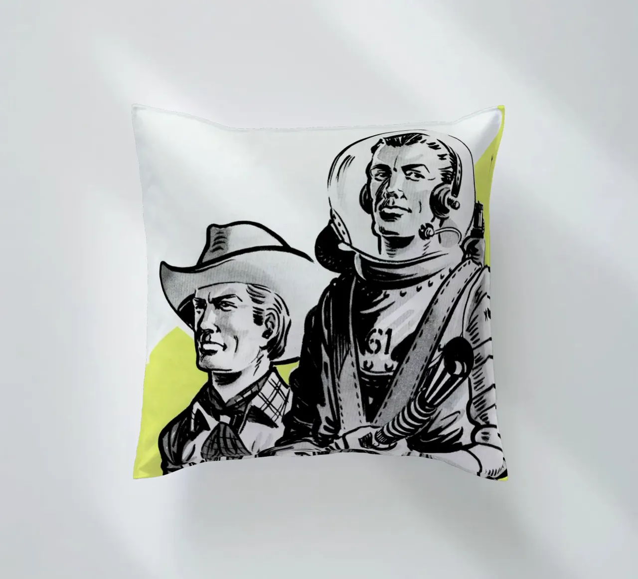 Astronauts and Cowboys cuscino da Hemingway Design