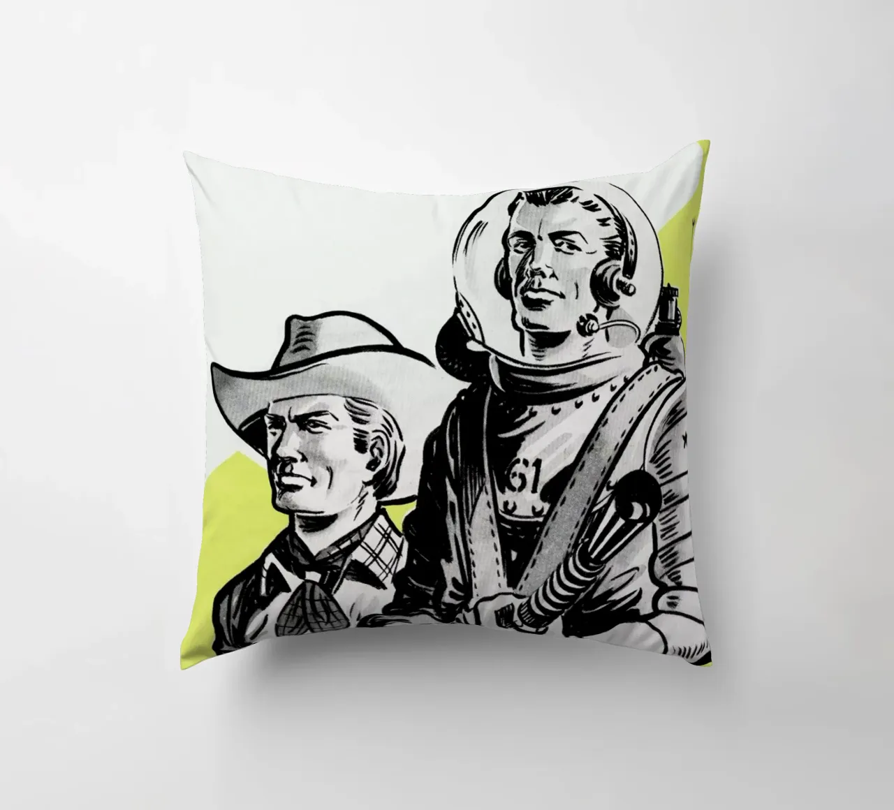 Astronauts and Cowboys cuscino da Hemingway Design