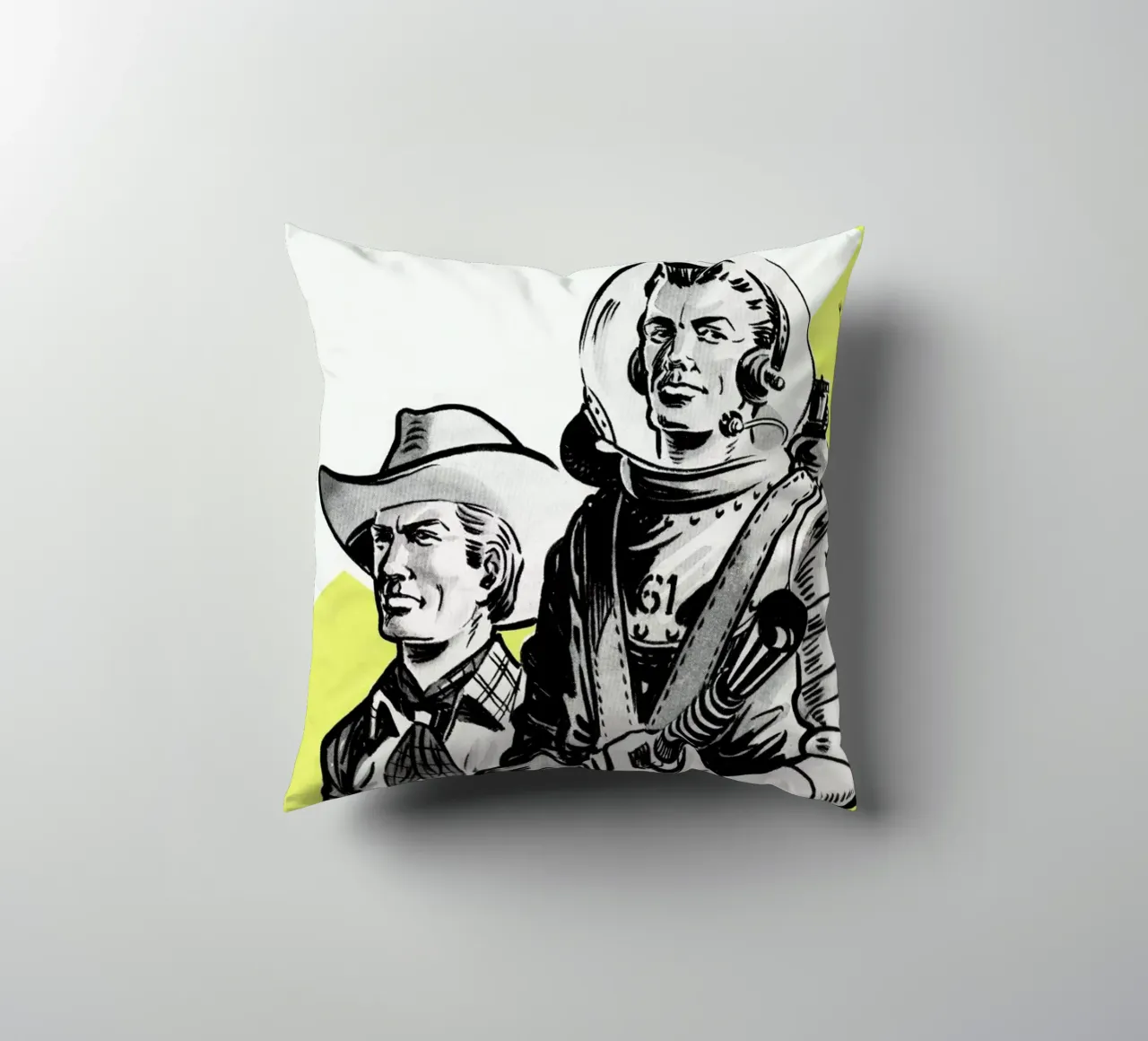 Astronauts and Cowboys cuscino da Hemingway Design