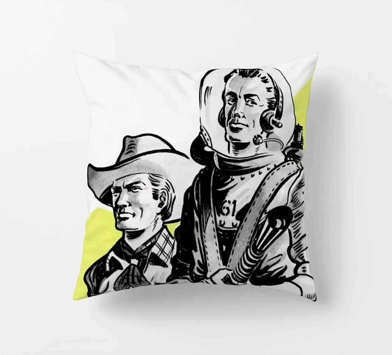 Astronauts and Cowboys cuscino da Hemingway Design