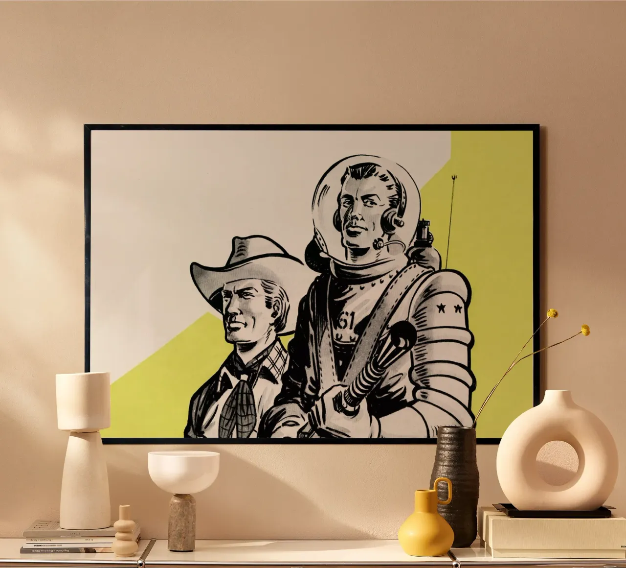 Astronauts and Cowboys carta hahnemühle da Hemingway Design