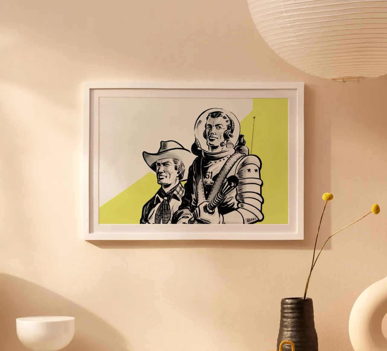 Astronauts and Cowboys carta hahnemühle da Hemingway Design