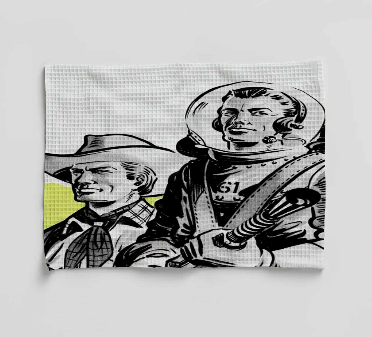 Astronauts and Cowboys canovaccio da cucina da Hemingway Design