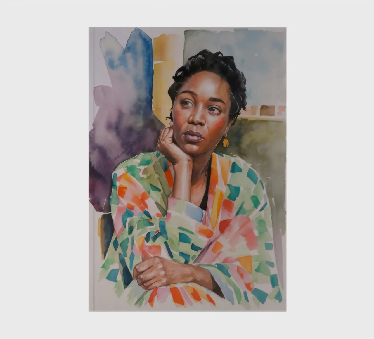 Cozy Indoor Reflection notebook by Ebony Carpenter