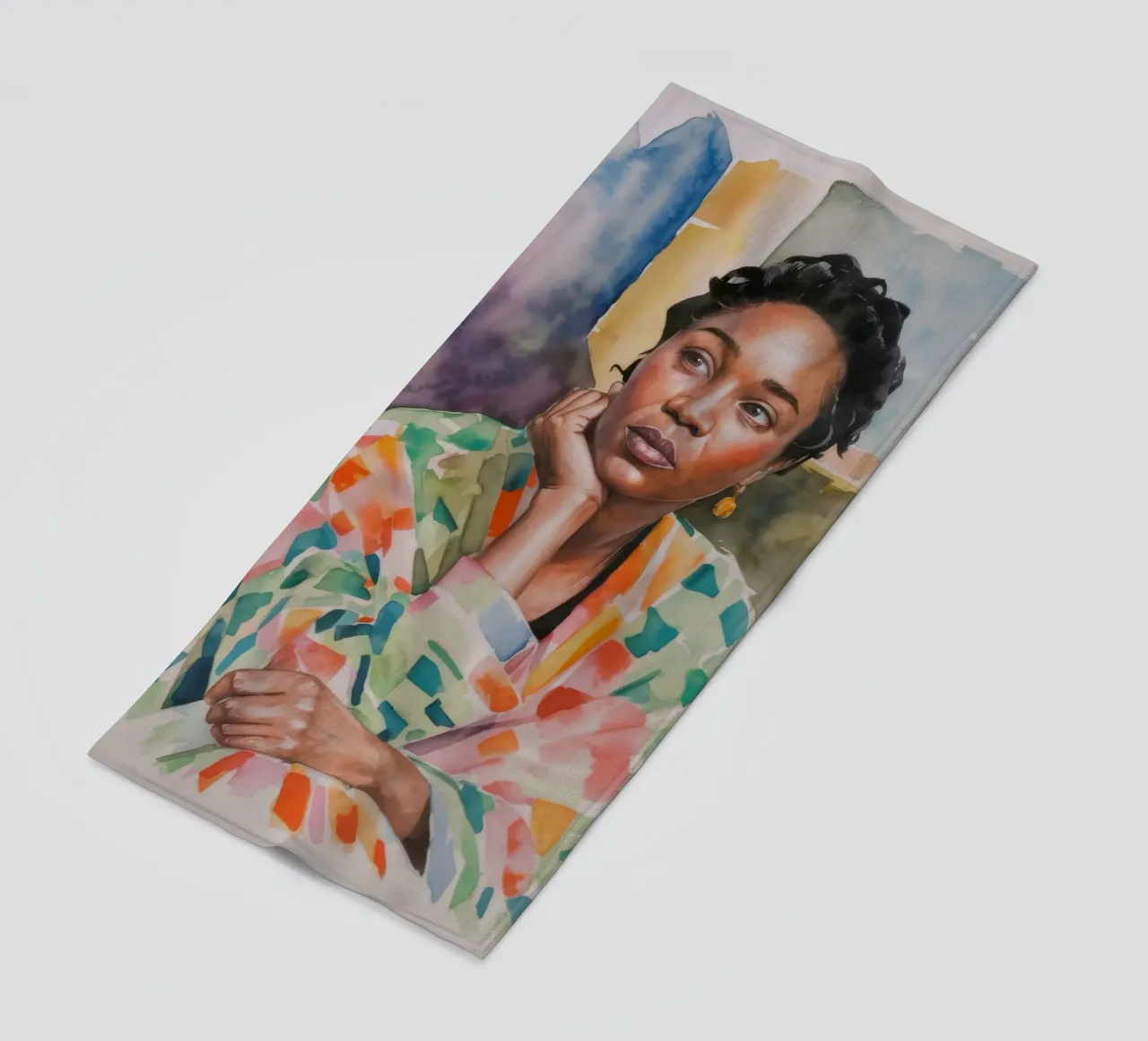 Riflesso accogliente all'interno telo mare da Ebony Carpenter