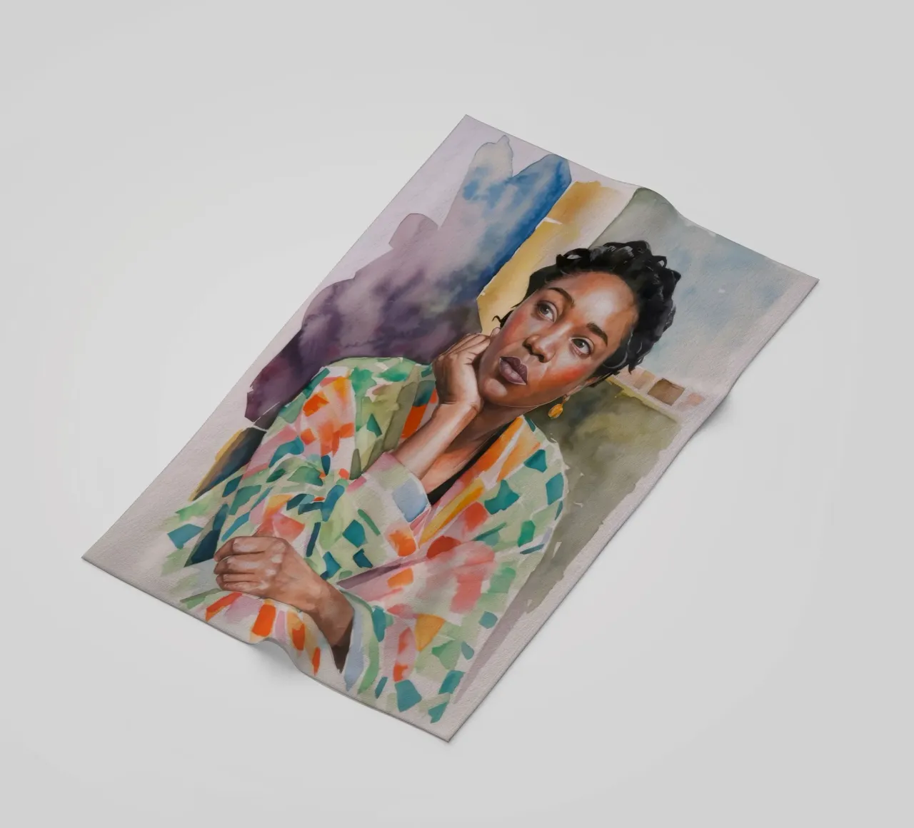 Riflesso accogliente all'interno telo mare da Ebony Carpenter