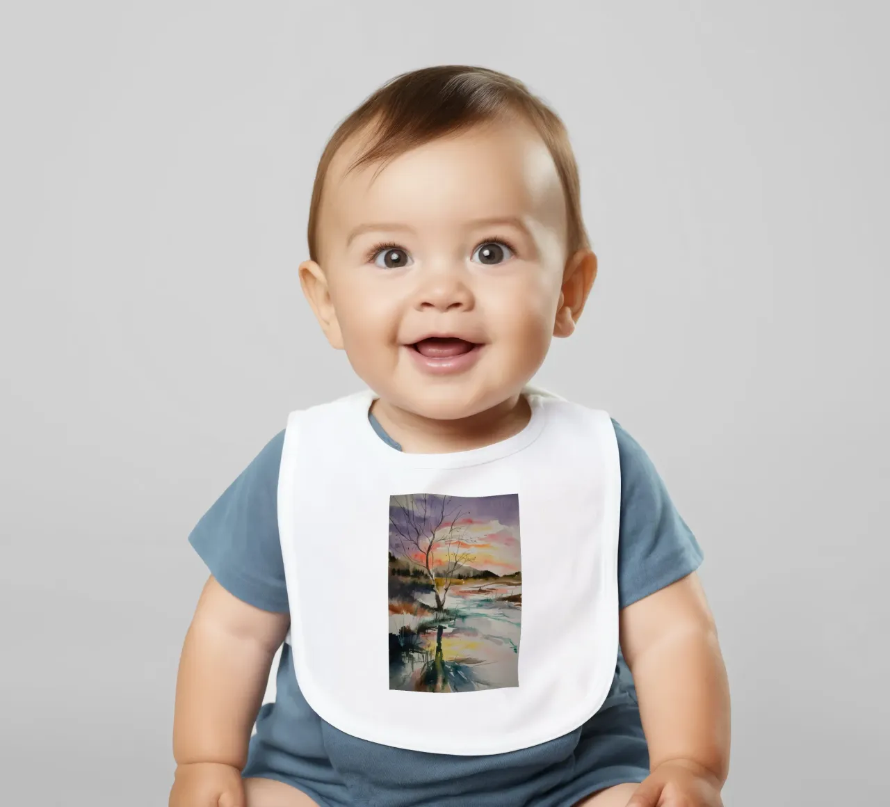 Sunset Marsh Tranquility bavaglino da Ebony Carpenter