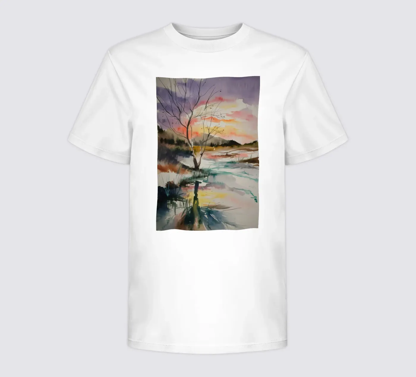 Sunset Marsh Tranquility t-shirt bambini da Ebony Carpenter