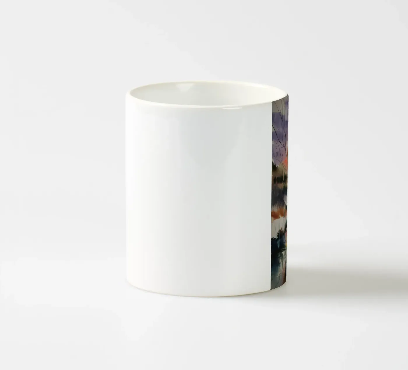 Sunset Marsh Tranquility ceramic mug by Ebony Carpenter