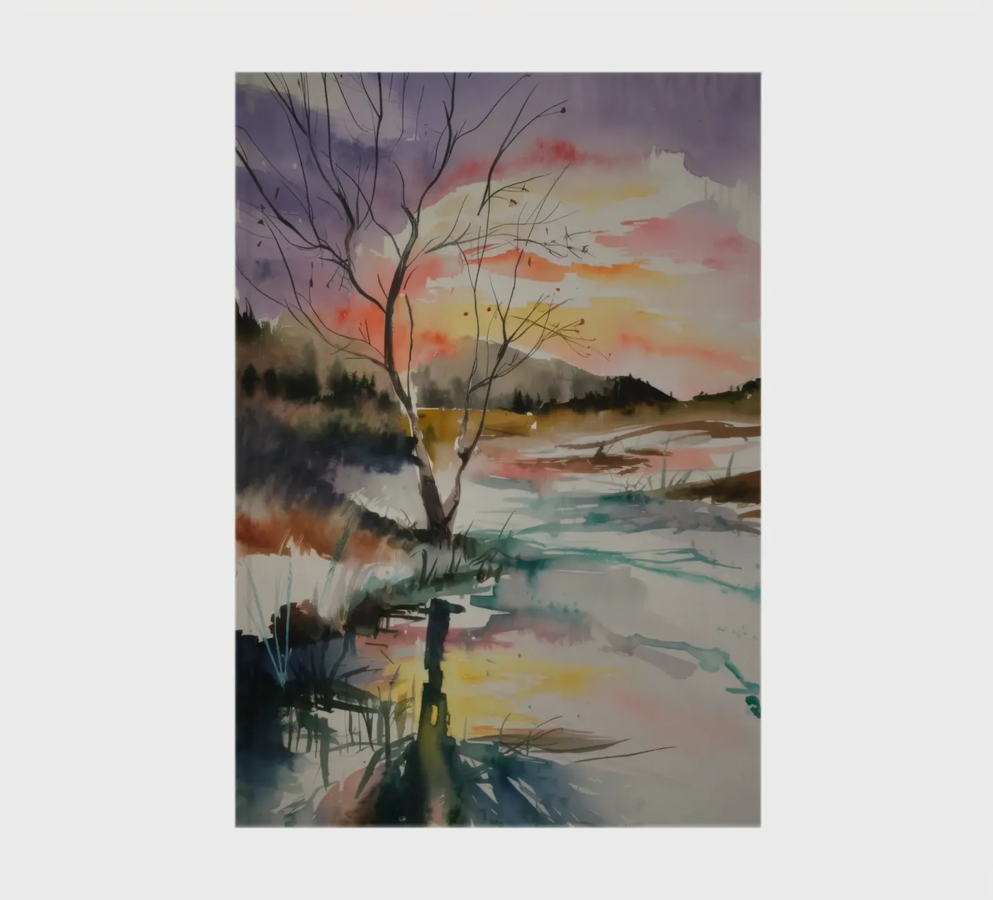 Sunset Marsh Tranquility notebook by Ebony Carpenter