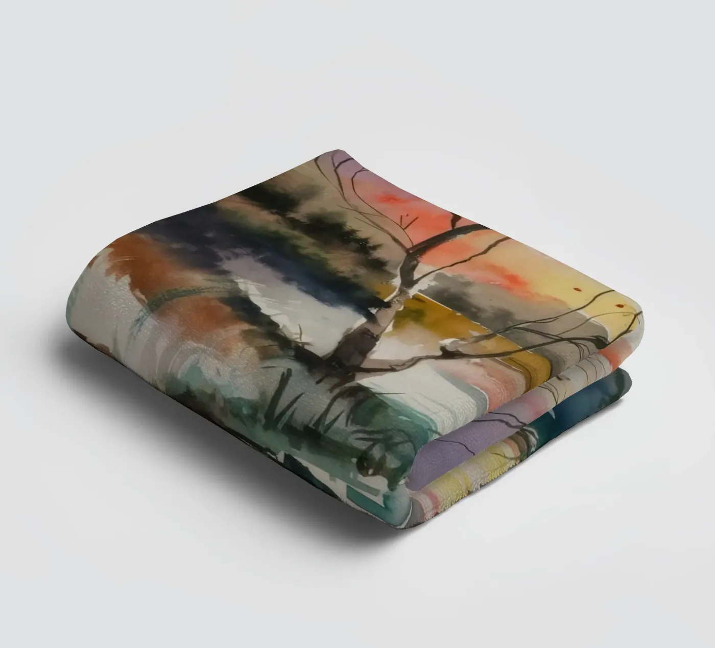 Sunset Marsh Tranquility towel by Ebony Carpenter