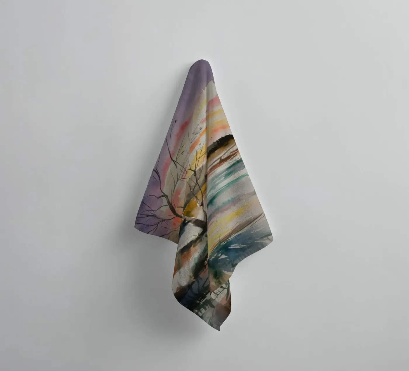 Sunset Marsh Tranquility towel by Ebony Carpenter