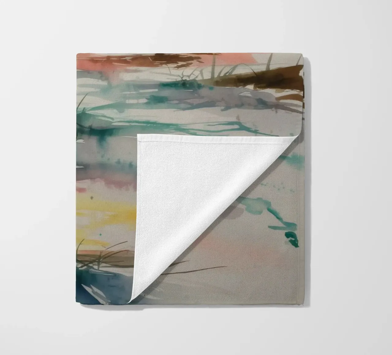 Tranquillità della palude al tramonto telo mare da Ebony Carpenter