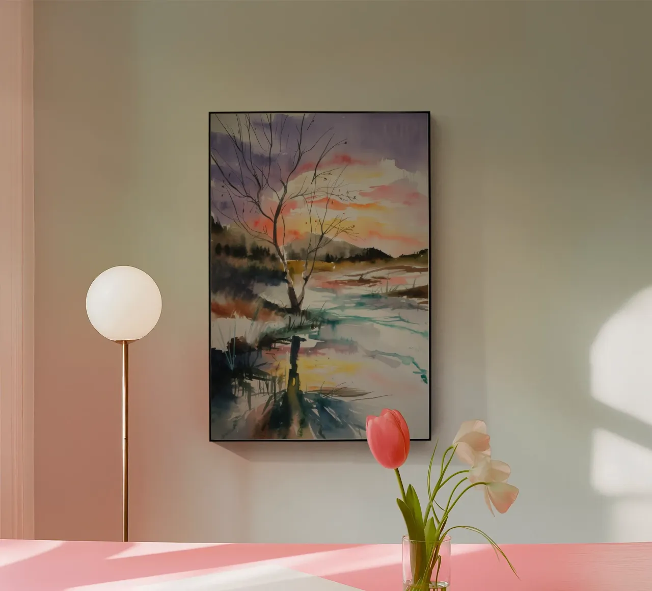 Tranquillità della palude al tramonto plexiglass da Ebony Carpenter