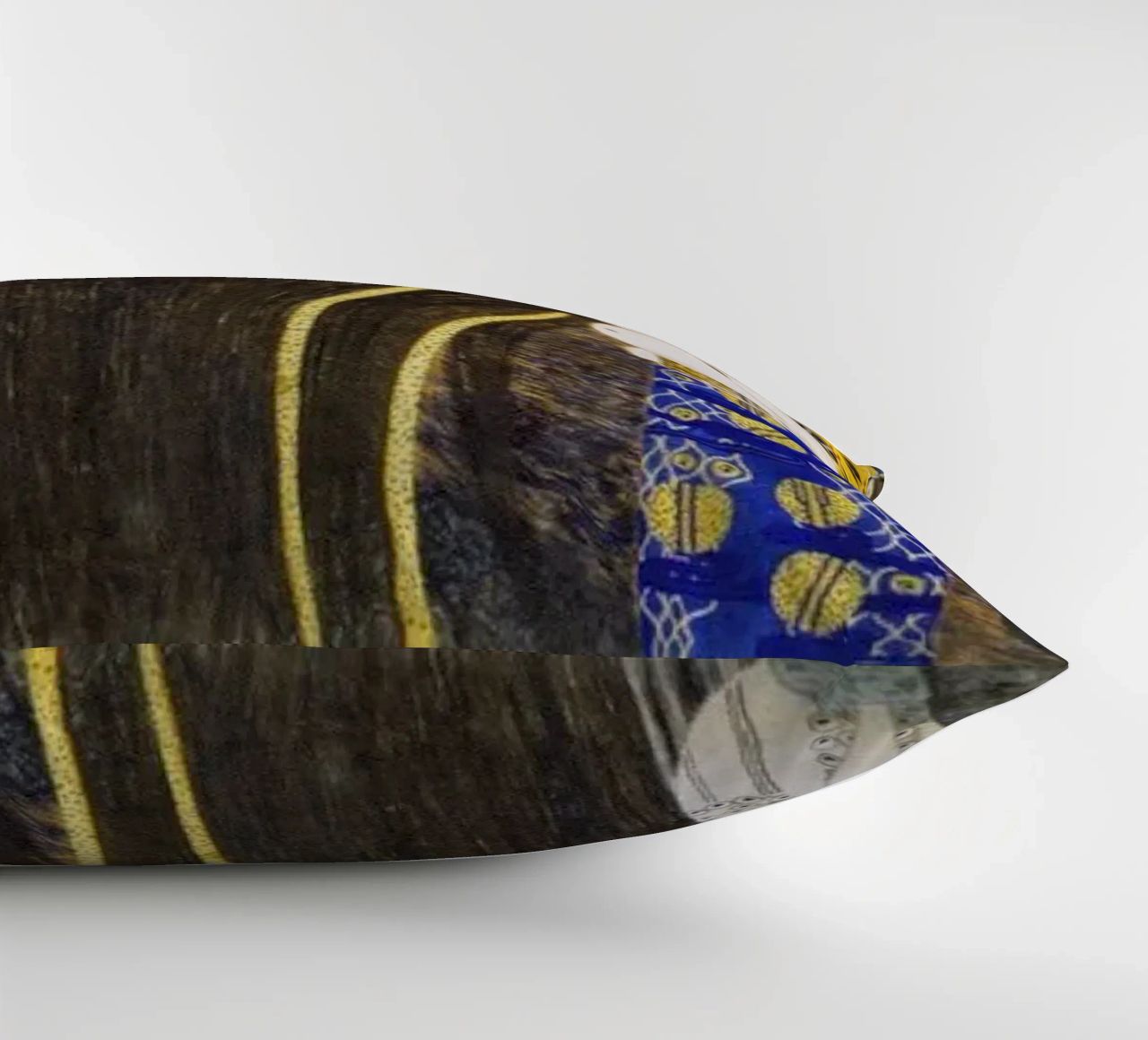 Gustav Klimt - The Hostile Powers (1902) decorative cushion by Analic