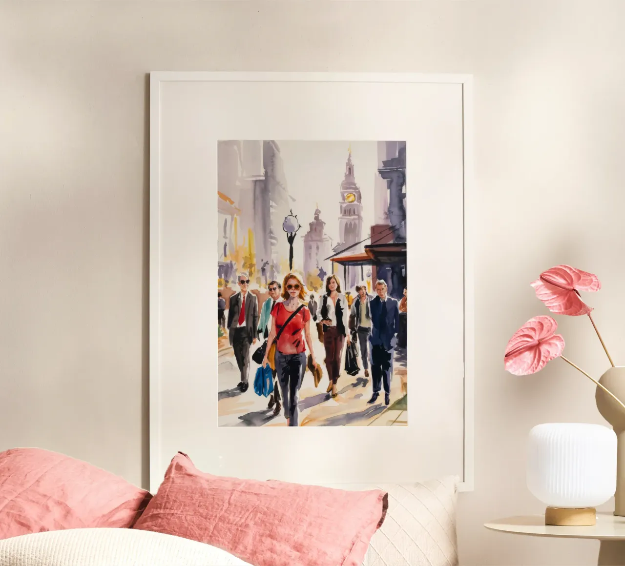 Sinfonia urbana di strada poster con telaio in plastica da Ebony Carpenter