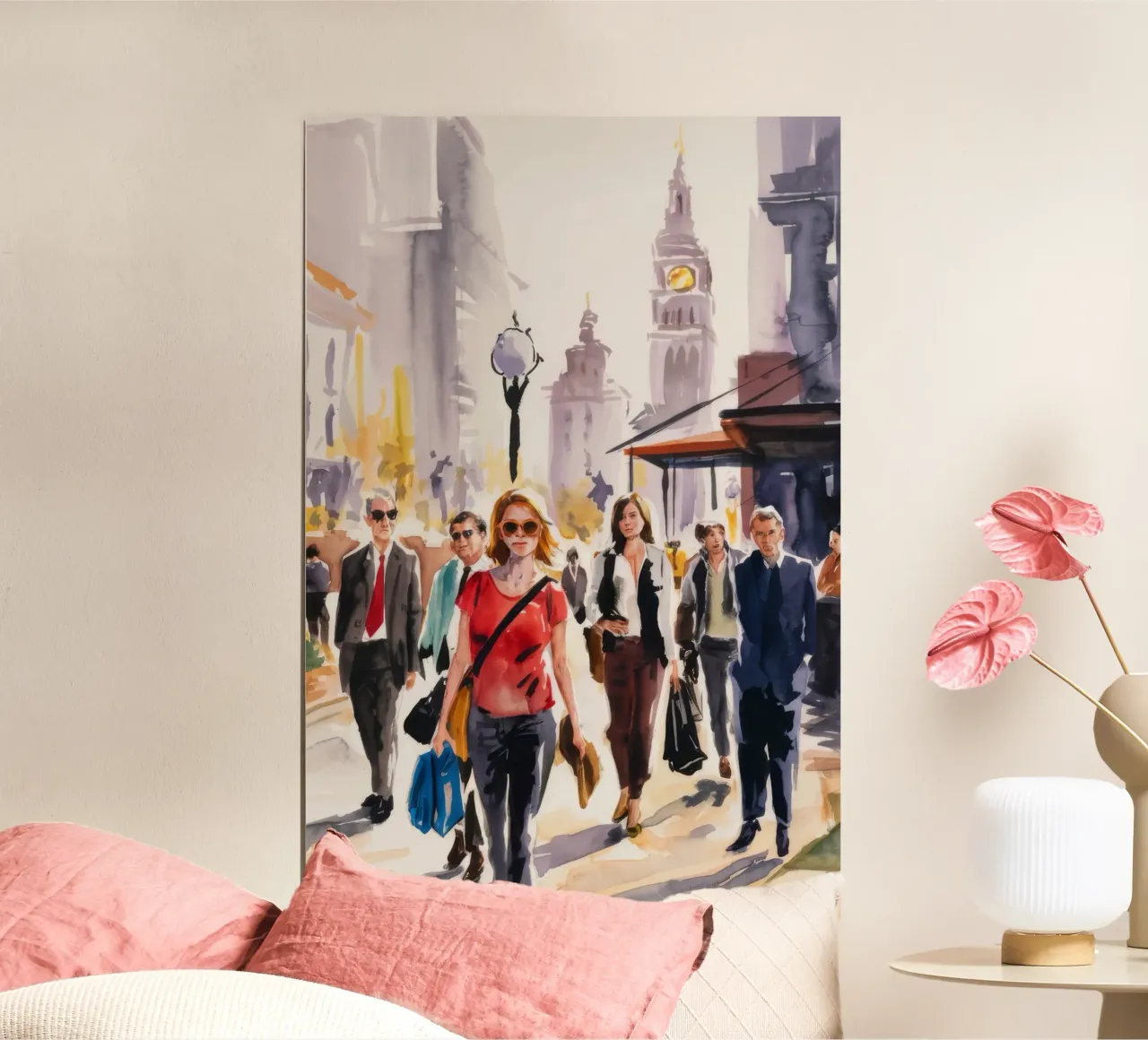 Sinfonia urbana di strada poster con telaio in plastica da Ebony Carpenter
