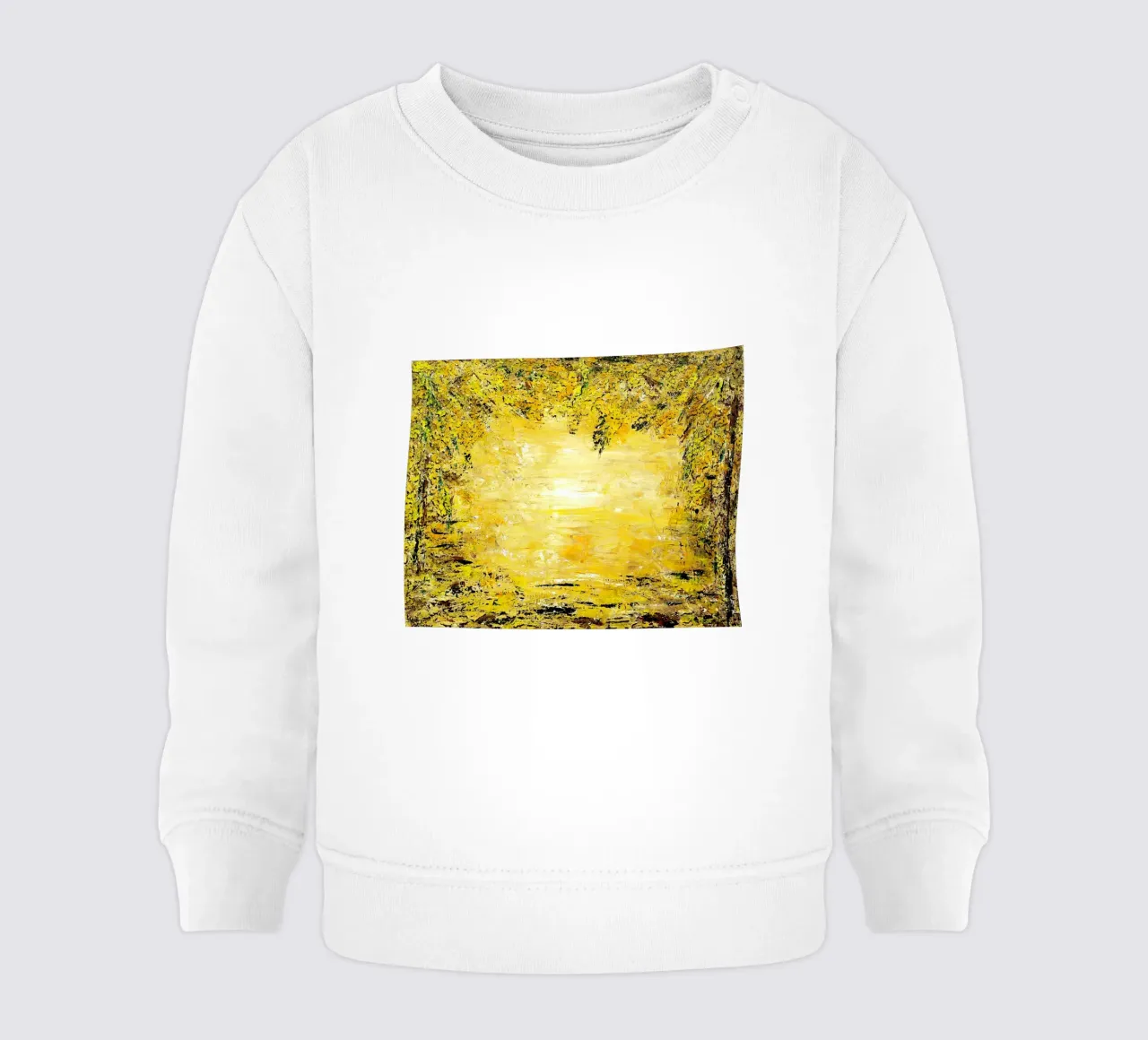 GOLDEN LIGHT felpa neonato da Thierry Vobmann Abstract painting