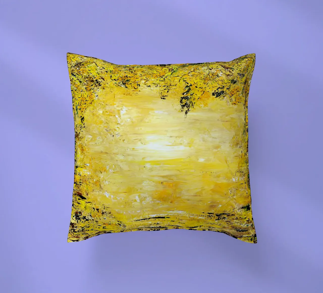 GOLDEN LIGHT cuscino da Thierry Vobmann Abstract painting