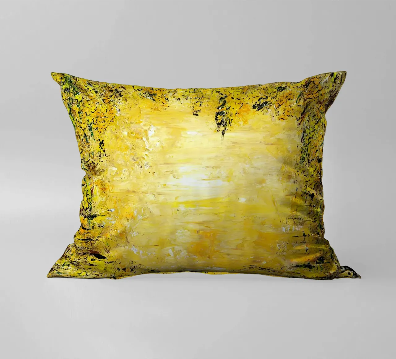 GOLDEN LIGHT cuscino da Thierry Vobmann Abstract painting
