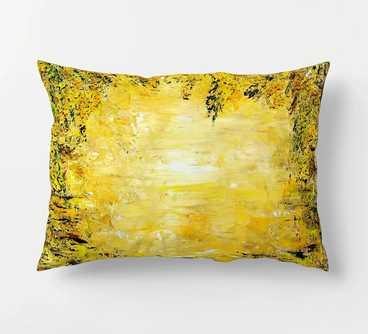 GOLDEN LIGHT cuscino da Thierry Vobmann Abstract painting