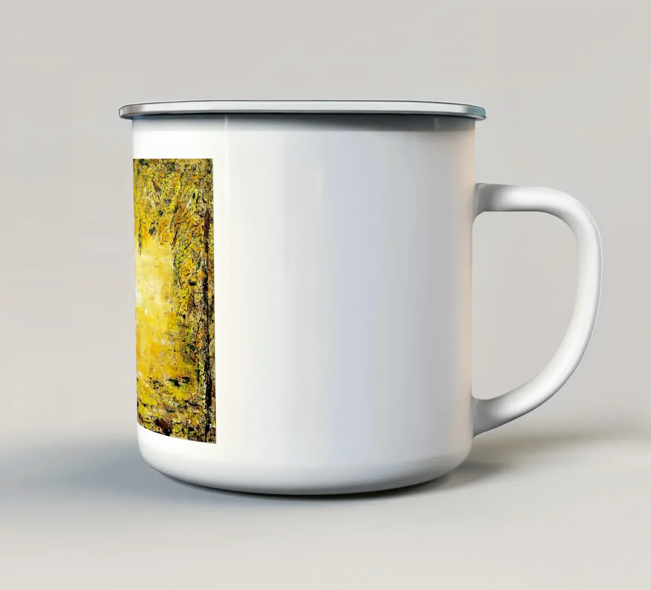 GOLDEN LIGHT tazza in smalto da Thierry Vobmann Abstract painting