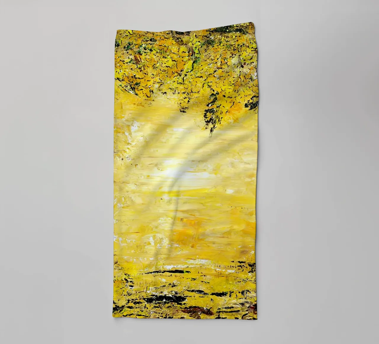 GOLDEN LIGHT asciugamano da bagno da Thierry Vobmann Abstract painting