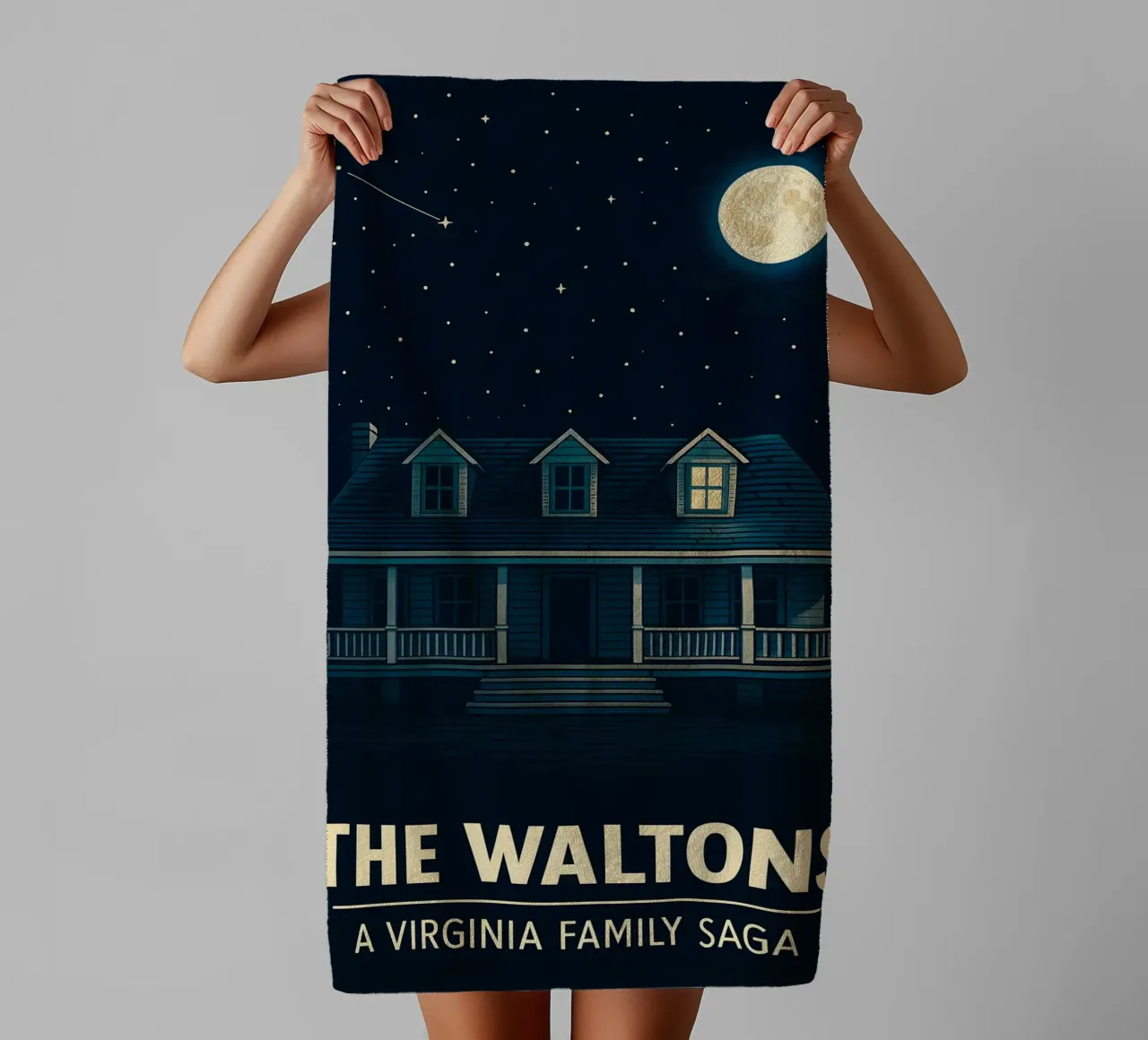 The Waltons Print asciugamano da bagno da MoviesArt