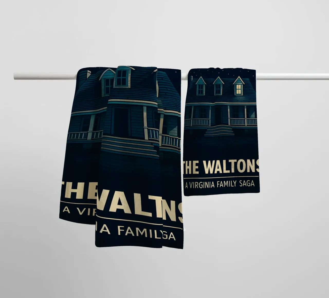 The Waltons Print asciugamano da bagno da MoviesArt