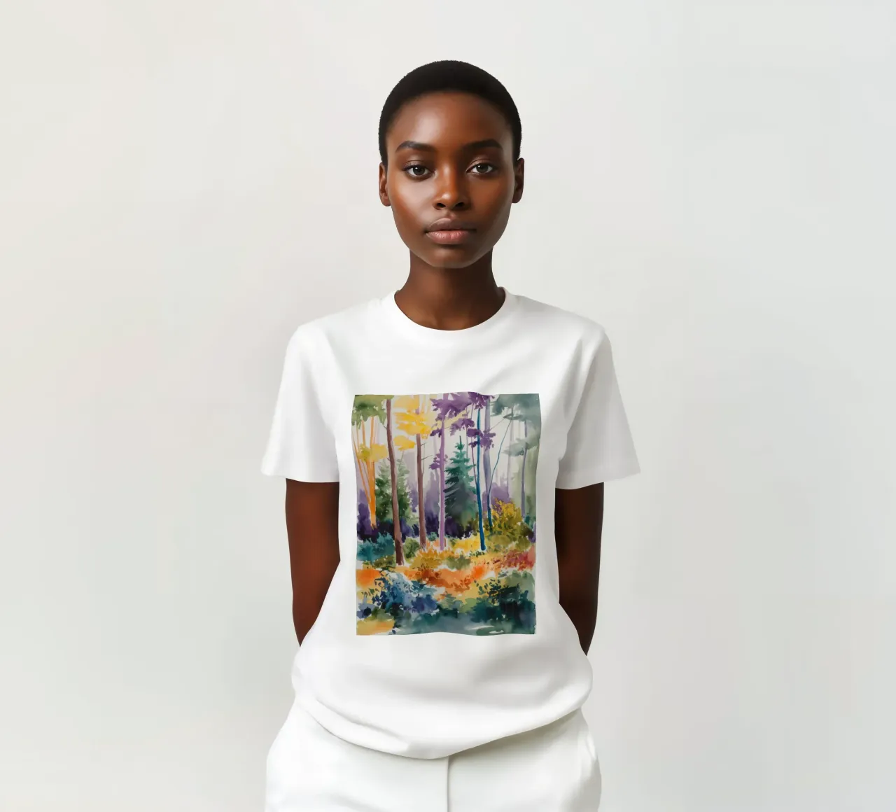 L'armonia vibrante della foresta t-shirt da Ebony Carpenter