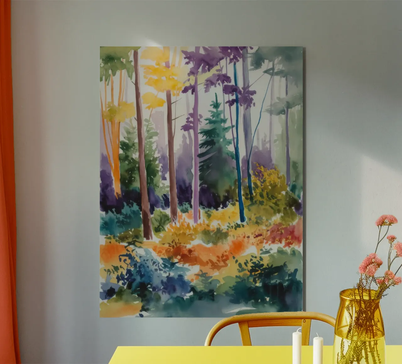 Vibrant Forest Harmony forex plate by Ebony Carpenter