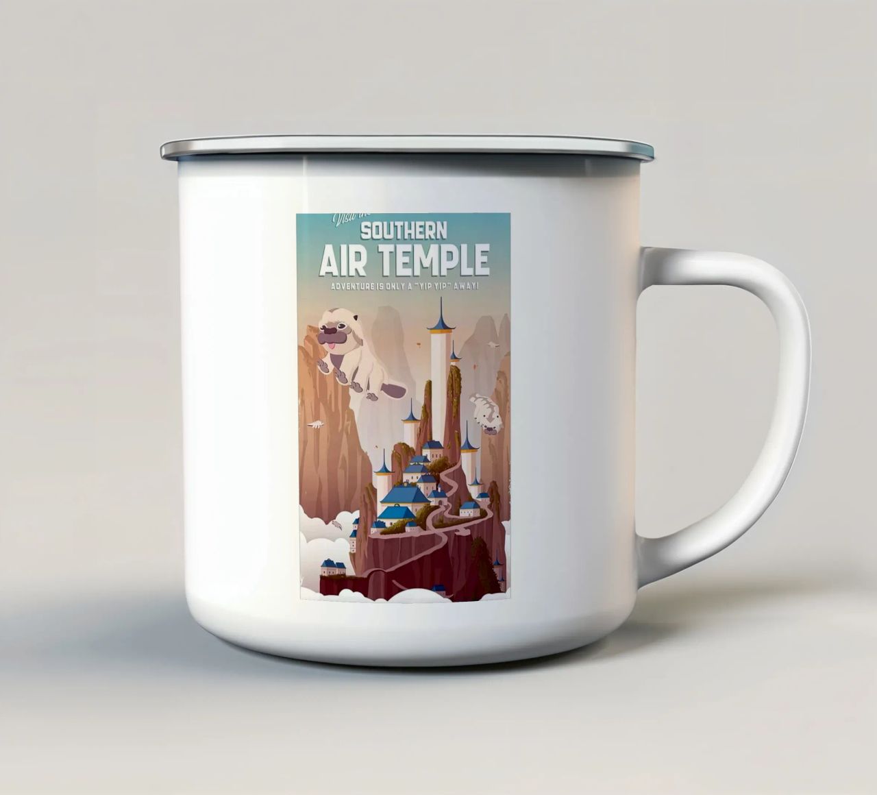 Visita al Tempio dell'Aria del Sud tazza in smalto da Reece Shop