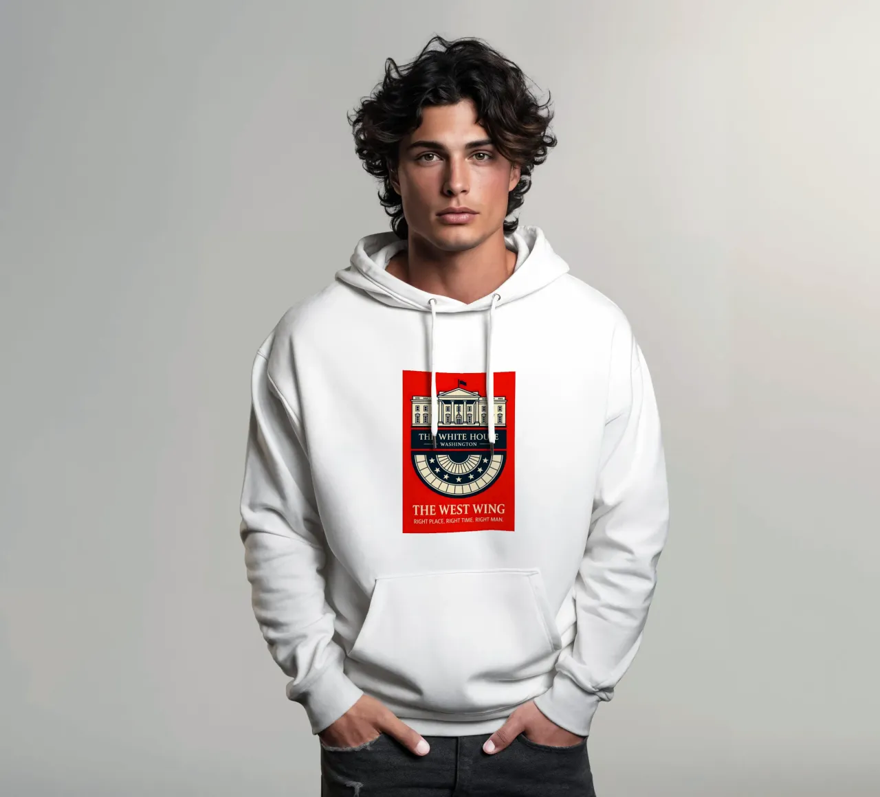 The West Wing Print felpa con cappuccio da MoviesArt