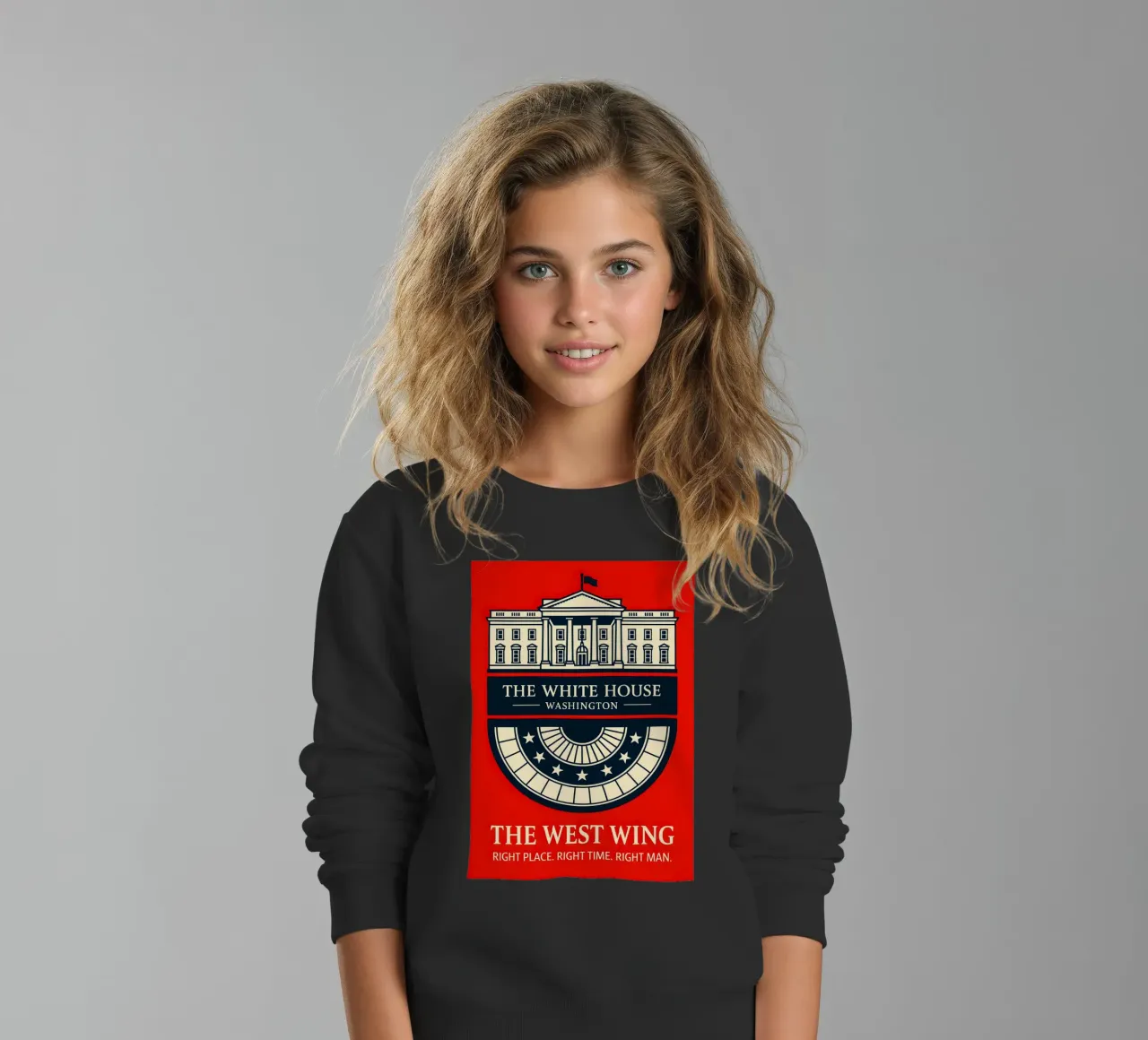 The West Wing Print Kinder Sweatshirt von MoviesArt