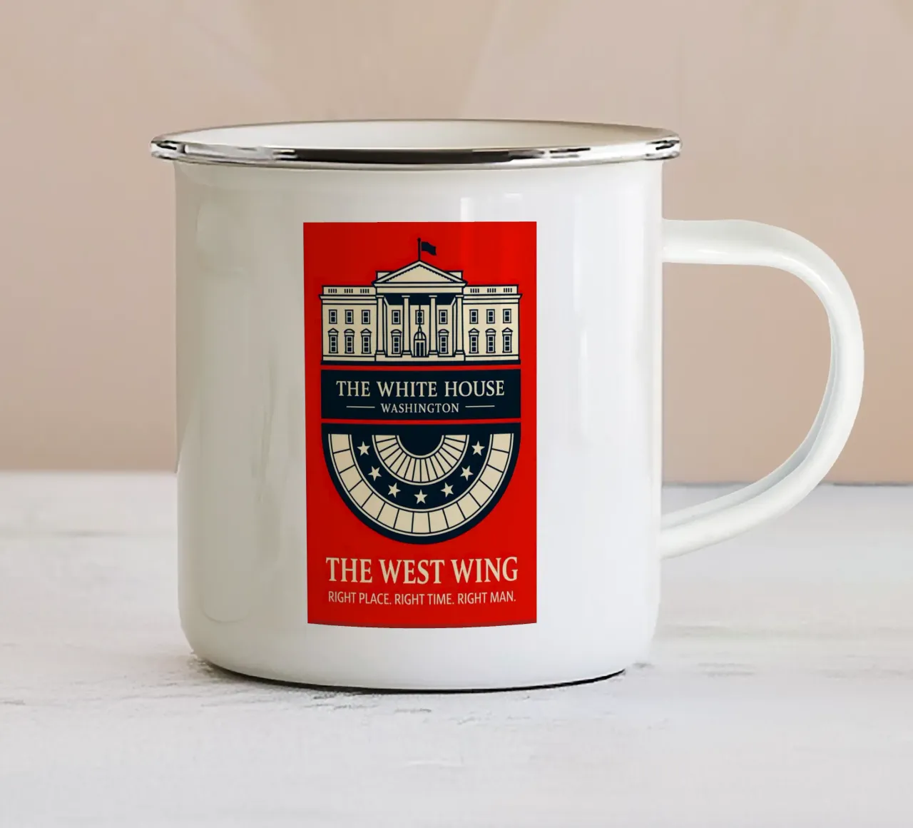 The West Wing Print tazza in smalto da MoviesArt