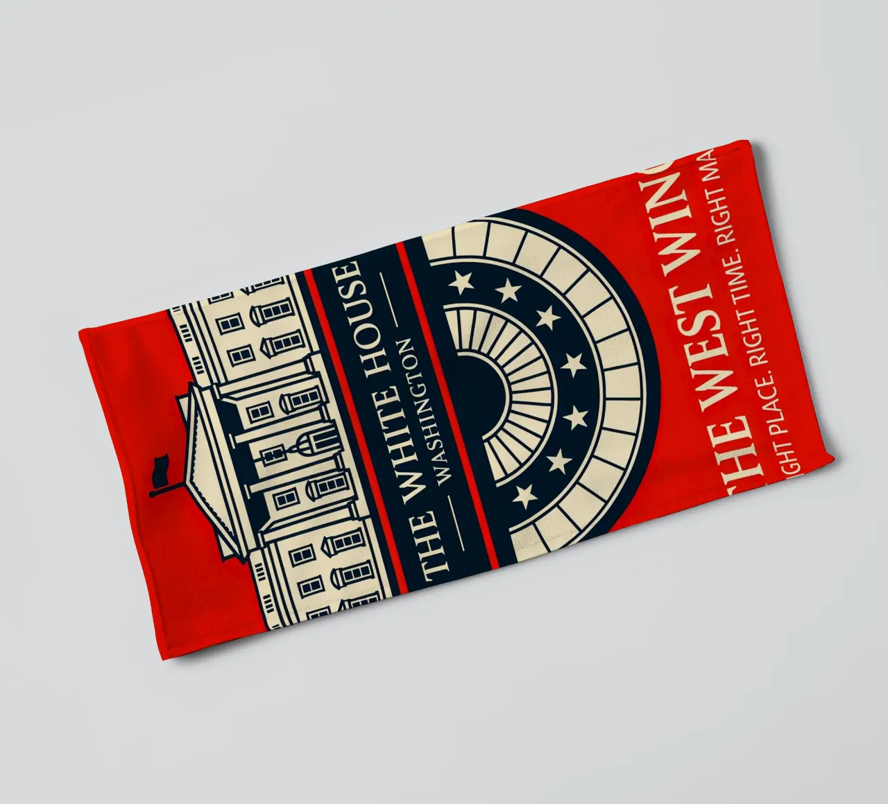 The West Wing Print asciugamano da bagno da MoviesArt